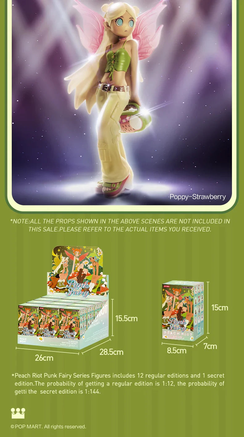 Genuine Pop Mart Peach Riot Punk Fairy Series Blind Box Mythical - Tophatter Daily Deals