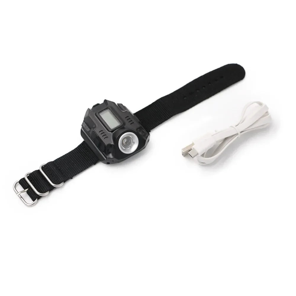Portable Wrist Light USB Rechargeable Tactical LED Handsfree - Tophatter Daily Deals