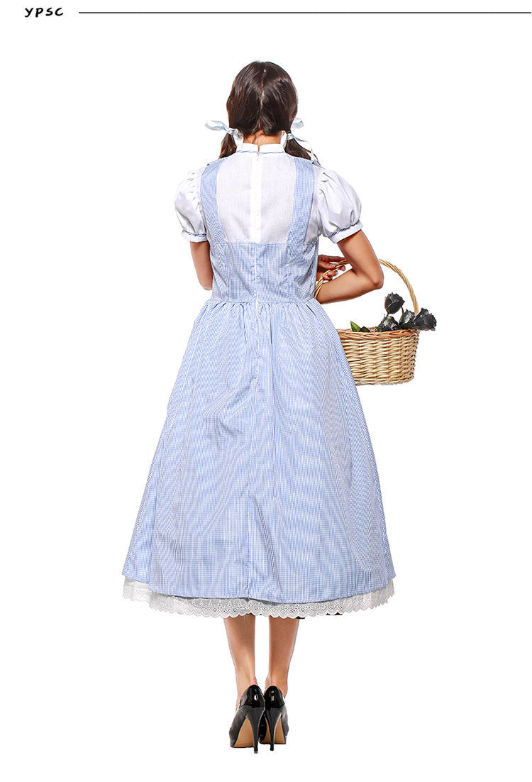 Dorothy Blue Gingham Dress Costume Halloween 2025 Cosplay - Tophatter Daily Deals