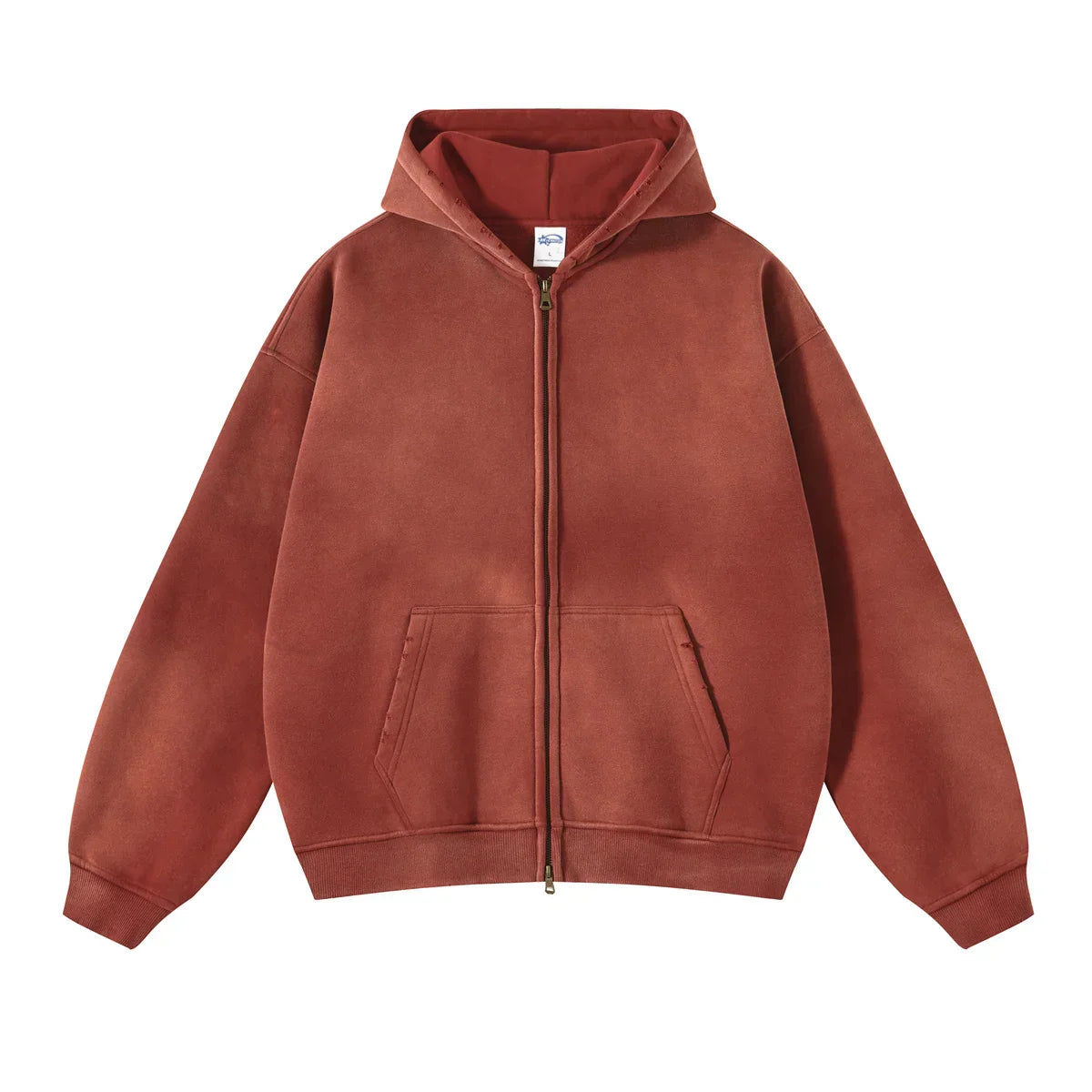 Warm Relaxed Men's Zip Up Hoodie - Oversize, Plush, Winter - Tophatter Daily Deals
