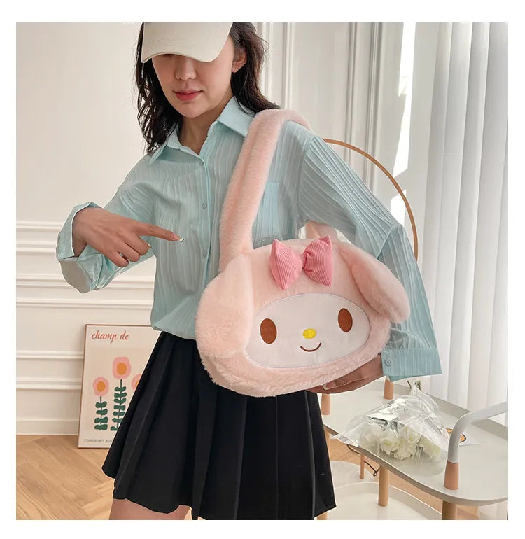 Sanrio Plush Cinnamoroll My Melody Kuromi Tote Shoulder Bag Anime - Tophatter Daily Deals
