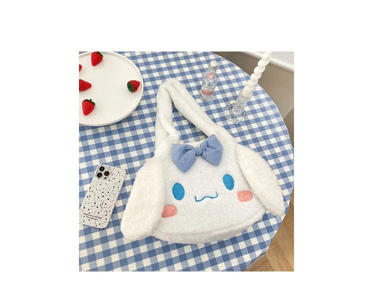 Sanrio Plush Cinnamoroll My Melody Kuromi Tote Shoulder Bag Anime - Tophatter Daily Deals