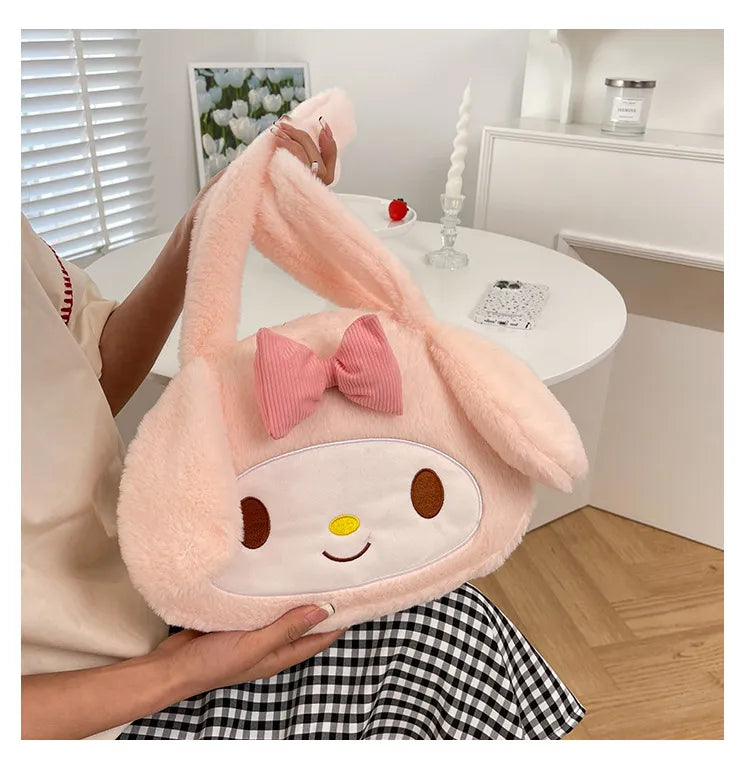 Sanrio Plush Cinnamoroll My Melody Kuromi Tote Shoulder Bag Anime - Tophatter Daily Deals