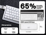 Mechanical 65 Percent Magnetic Wired Keyboard RGB Backlit - Tophatter Daily Deals