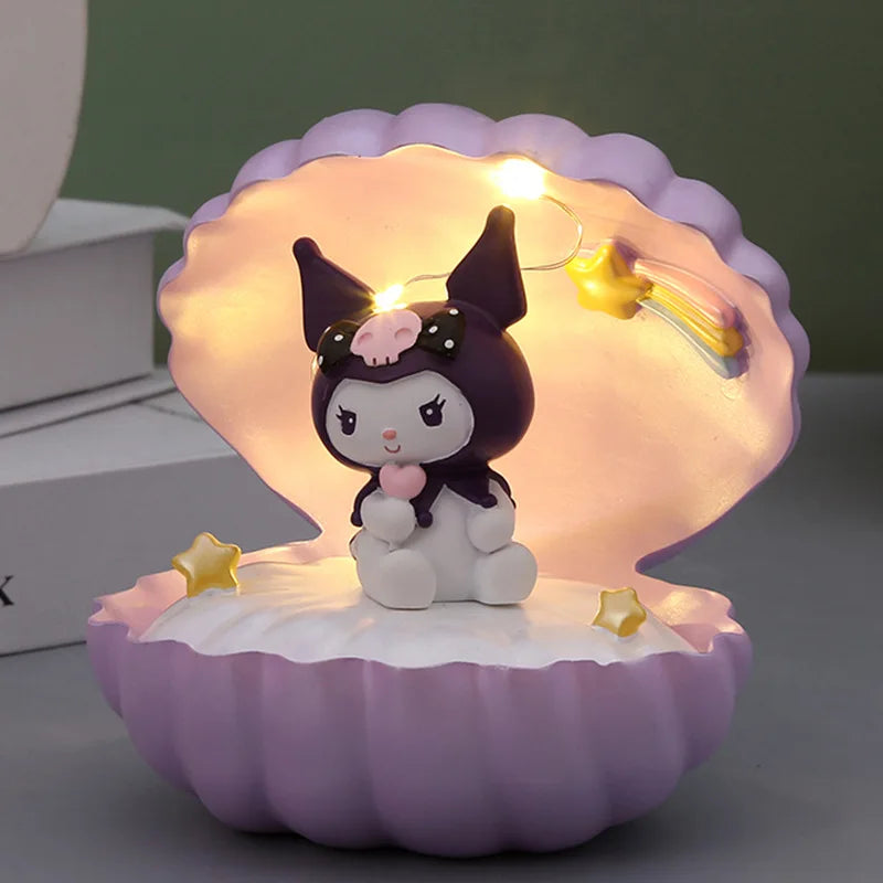 Sanrio Kuromi Cinnamoroll My Melody LED Shell Night Light Lamp Kuromi Anime - Tophatter Daily Deals