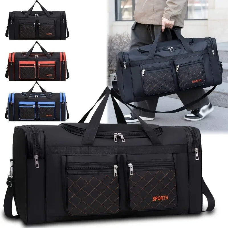 Travel Duffel Bag with Compartments for Short Trips Luggage & Bags > Duffel Bags > Gym Duffel Bags - Tophatter Daily Deals