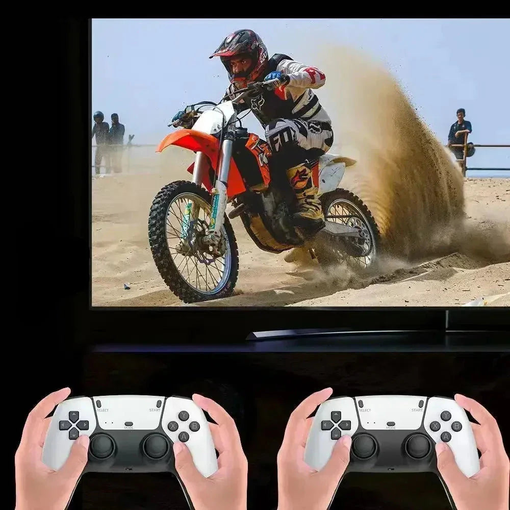 Mini Retro Game Console with 20,000 Classic Games - 4K HD Output, Dual Wireless Controllers - Tophatter Daily Deals