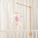 Wooden Crib Mobile Felt Bear Musical Newborn Sensory Toys - Tophatter Daily Deals