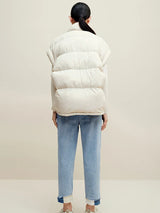 Insulating Women’s Down Vest - Cropped, Duck, Winter - Tophatter Daily Deals