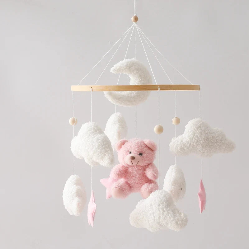 Baby Crib Mobile Wooden Musical Newborn Sensory Toys - Tophatter Daily Deals