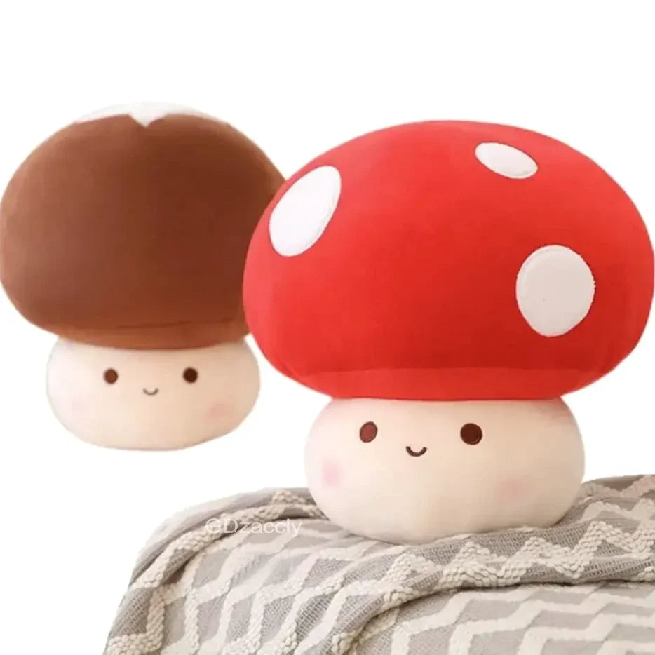 Mushroom Plush Toy Shiitake Mushroom Super Mario Level Up Food - Tophatter Daily Deals