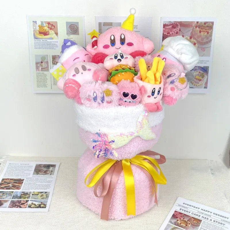Pink Star Kirby Plush Bouquet 42x28cm (4) Anime - Tophatter Daily Deals