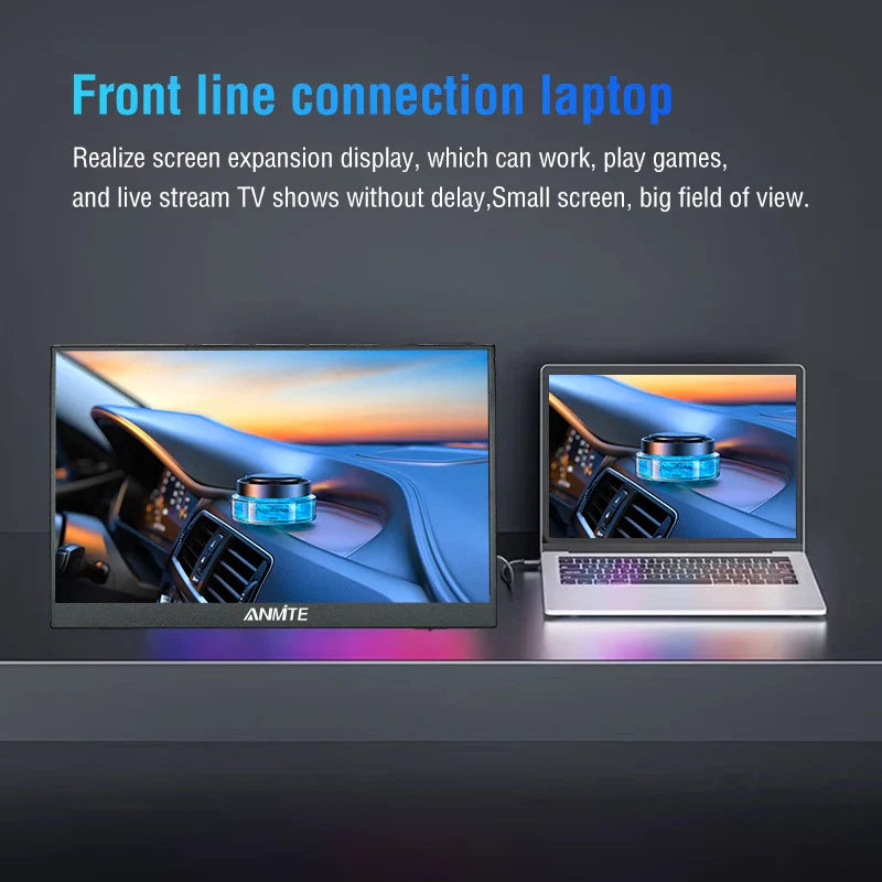 16 Inch Portable Touch Monitor 1920x1200 HDR10 Low Blue - Tophatter Daily Deals