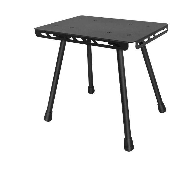 Tactical Folding Table with Utility Buckles Black Camp Furniture - Tophatter Daily Deals