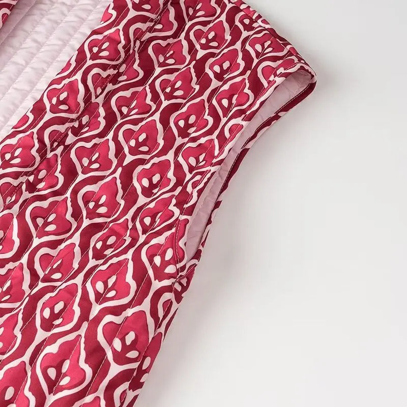 Insulating Women’s Quilted Vest - Loose Open Stitch, Cotton - Tophatter Daily Deals