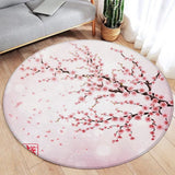 Koi Fish Round Rug Japanese Water Ink Floor Decor Serene DD-9928AE - Tophatter Daily Deals