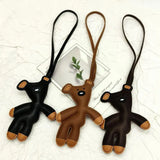 Bear Keychain PU Leather Mini Bag Charm Cute Gift Accessory - Tophatter Daily Deals