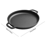 Non-Stick Camping Cast Iron Frying Pan Camp Cooking - Tophatter Daily Deals