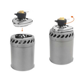 Outdoor Pot Burner Stove System Grey Camp Cooking - Tophatter Daily Deals