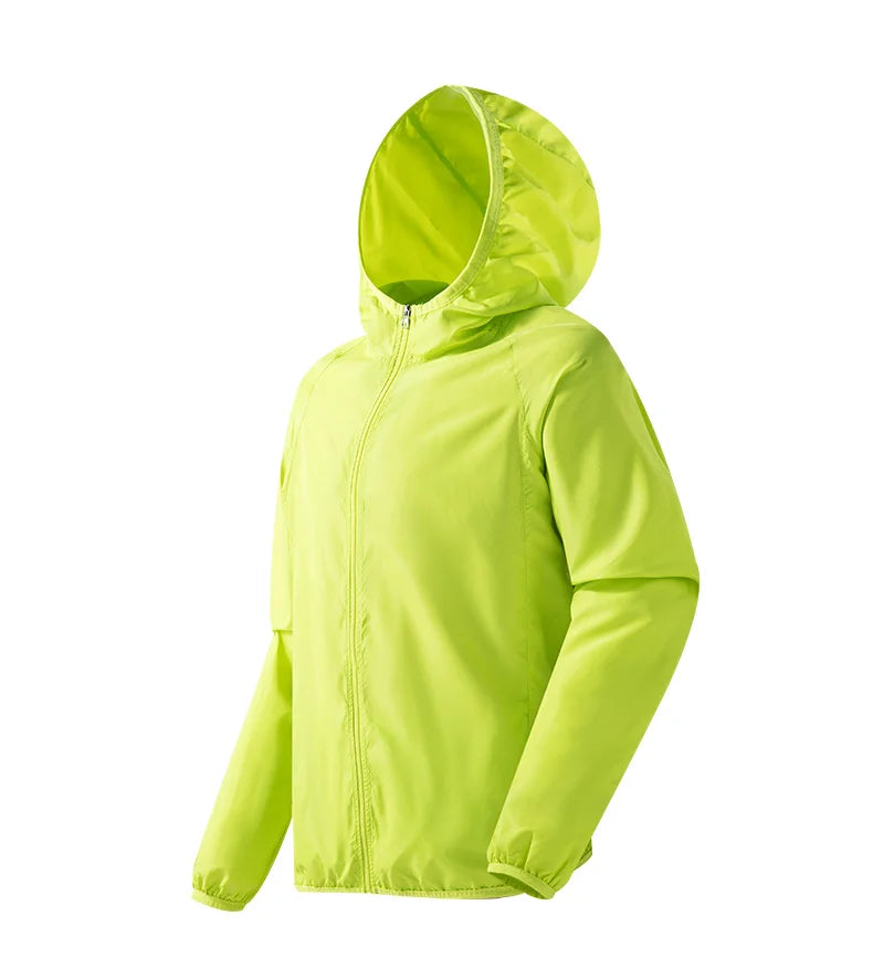 Waterproof Men's Hiking Jacket - Hooded Quick Dry, Polyester - Tophatter Daily Deals