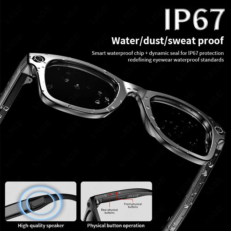 AI Smart Glasses 720P Translation Camera Sunglasses - Tophatter Daily Deals