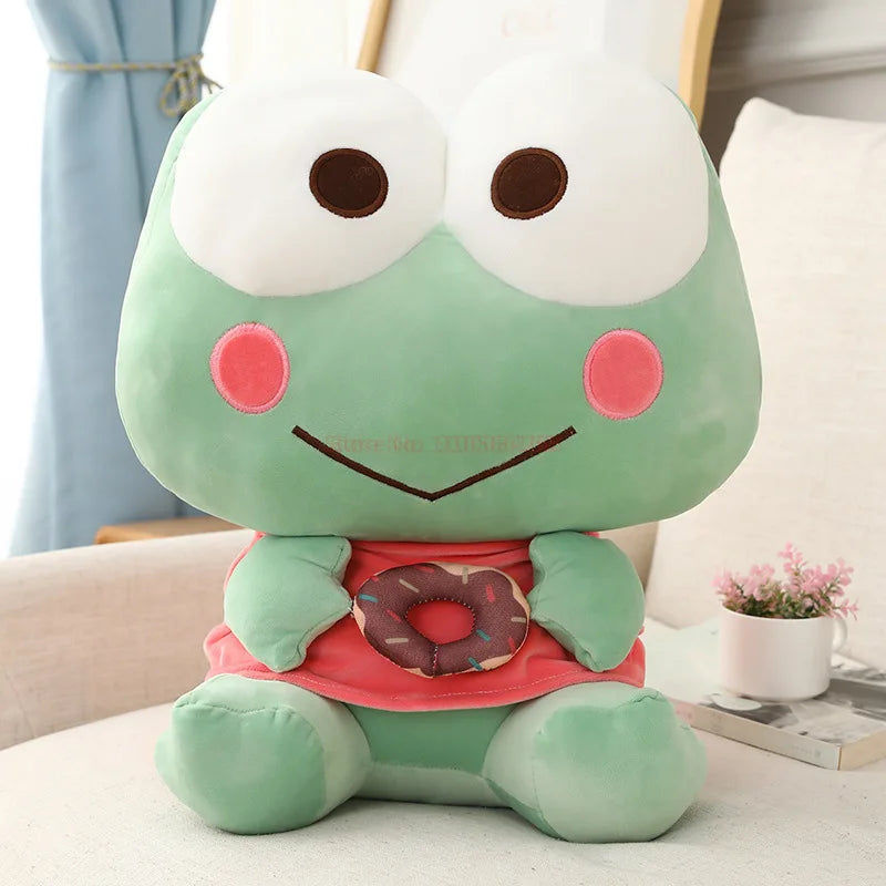 Sanrio Kero Kero Keroppi Frog Doughnut Plush Toy Animals - Tophatter Daily Deals