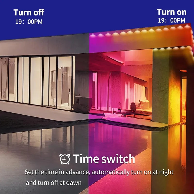 LED Eaves Lights Waterproof Remote Controlled Outdoor - Tophatter Daily Deals