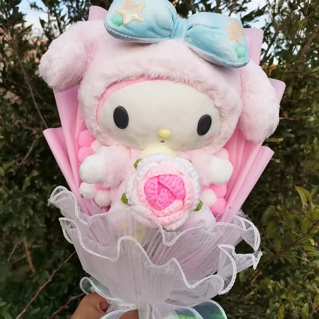 Sanrio Kuromi My Melody Hello Kitty Cinnamoroll Plush Bouquet Flowers - Tophatter Daily Deals