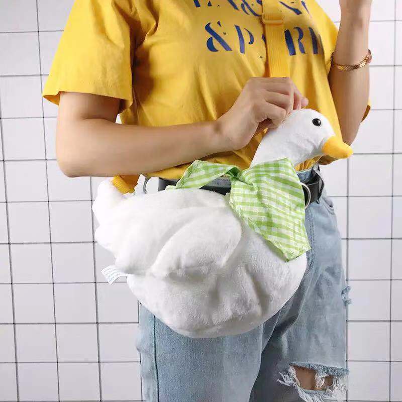 Duck Plush Purse Goose Crossbody Shoulder Messenger Bag Animals - Tophatter Daily Deals