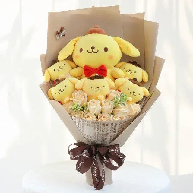 Sanrio Gift Plush Flower Bouquet Pompompurin (Big Oat) Anime - Tophatter Daily Deals