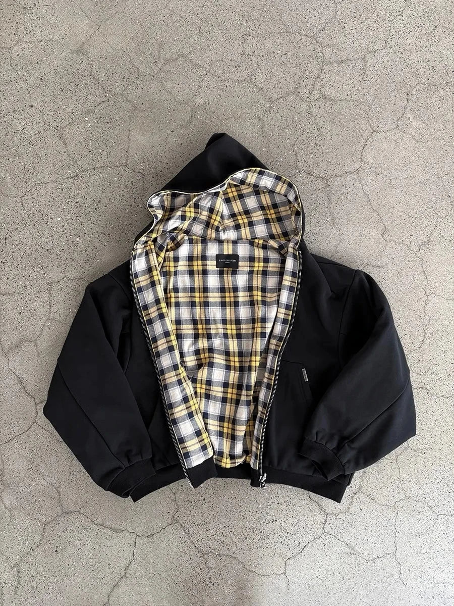 Oversized Cozy Women's Zip Hoodie - Boxy Cut, Cotton Black - Tophatter Daily Deals