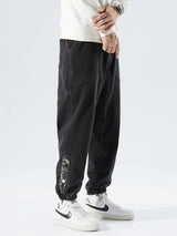 Stretchy Relaxed Men's Denim Joggers - Baggy Tapered, Denim - Tophatter Daily Deals