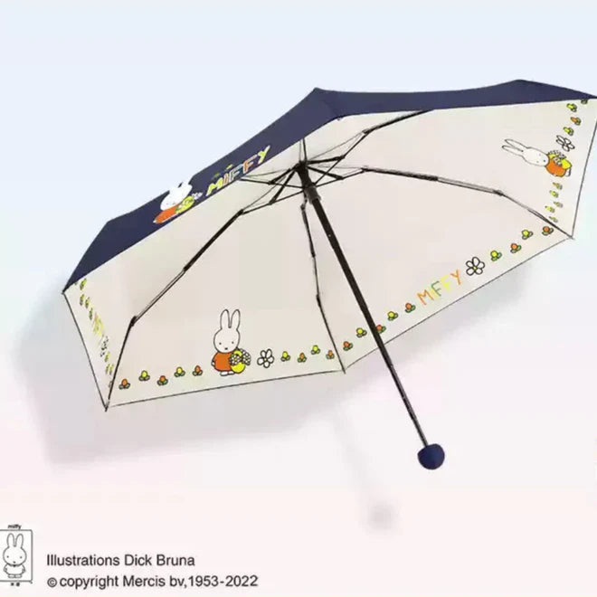 Miffy UV and Rain Umbrella Navy Animals - Tophatter Daily Deals