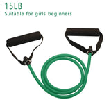 Workout Resistance Bands With Handles 15LB Fitness & Exercise - Tophatter Daily Deals