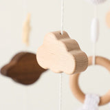 Wooden Rabbit Crib Mobile Newborn Sensory Toys Soft - Tophatter Daily Deals