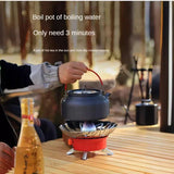 Windproof Mini Folding Camping Gas Stove Red Camp Cooking - Tophatter Daily Deals