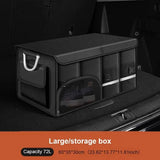 72L Foldable Waterproof Storage Box Black Camp Furniture - Tophatter Daily Deals