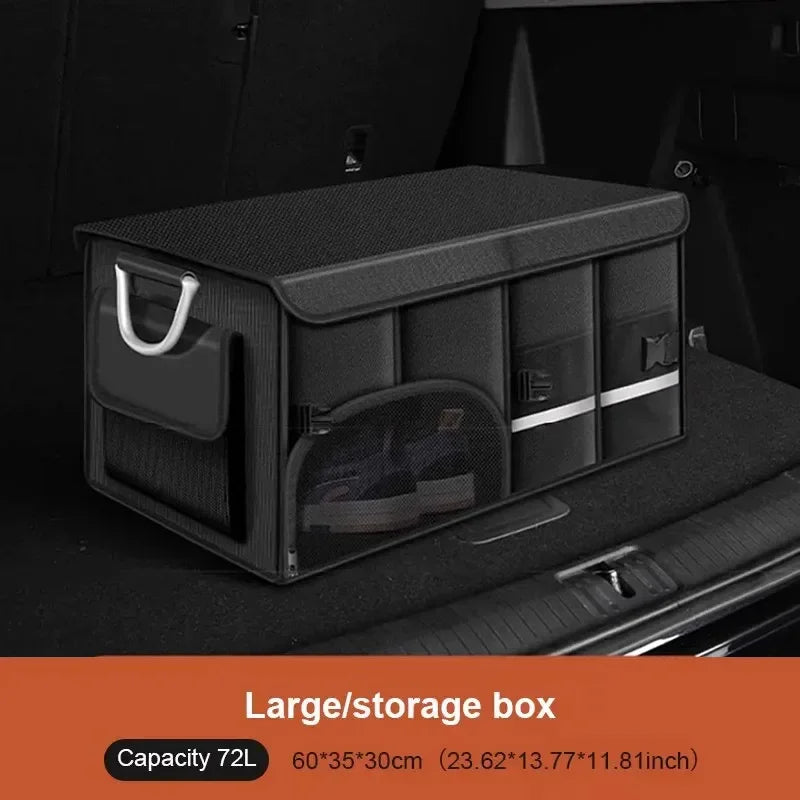72L Foldable Waterproof Storage Box Black Camp Furniture - Tophatter Daily Deals