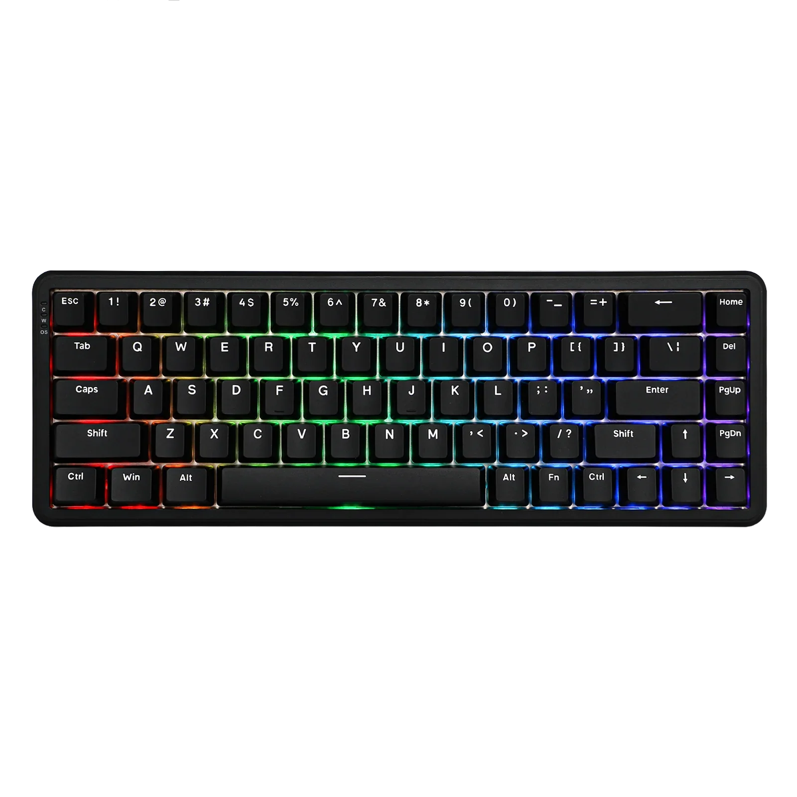 Mechanical Keyboard 68Key Wireless Bluetooth RGB Hall Effect 8-1K-Black Magnetic Rice Switch - Tophatter Daily Deals