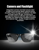 4K AI Smart Camera Glasses Photochromic Travel Handsfree - Tophatter Daily Deals