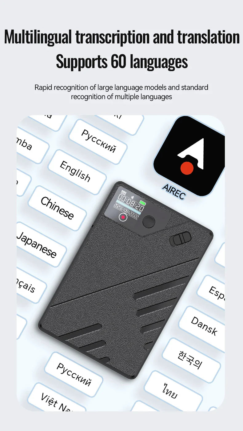 AI Voice Recorder With Real Time Transcription And Summary - Tophatter Daily Deals