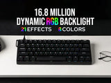 Mechanical 60 Percent Hot Swap Keyboard Aluminum RGB Hall - Tophatter Daily Deals
