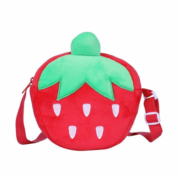 Red Strawberry Crossbody Bag Gold Chain Fruit - Tophatter Daily Deals