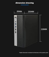 Mini ITX HTPC Case 1U PSU Support Mesh Compact Home Theater - Tophatter Daily Deals