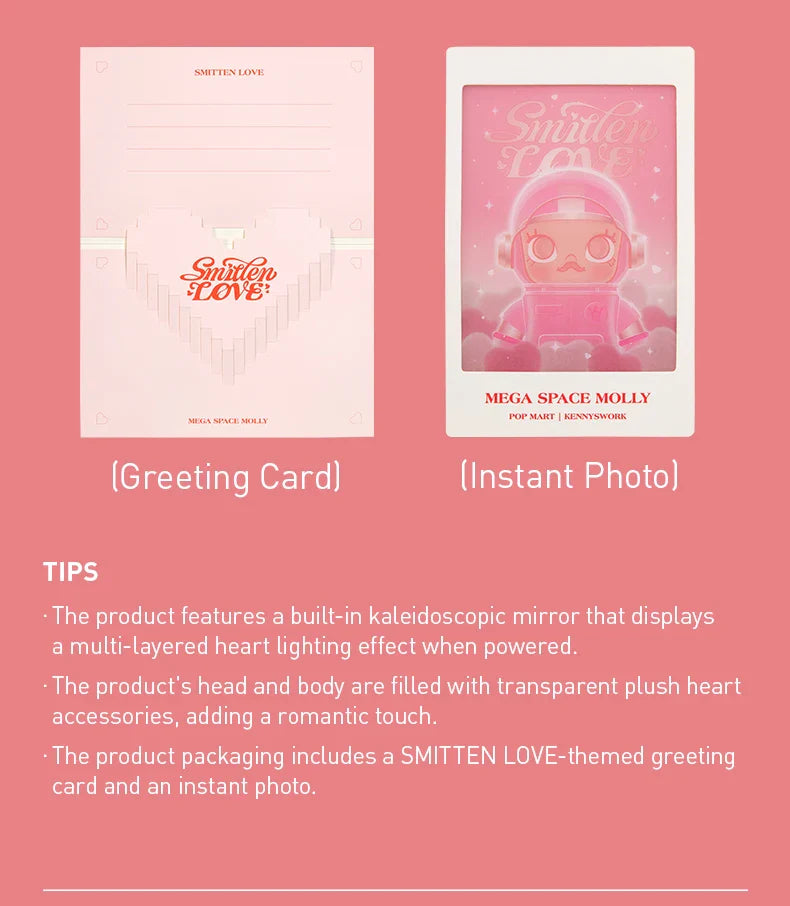 Genuine Pop Mart Mega Space Molly 1000% Smitten Love Limited Edition Figure Outer Space - Tophatter Daily Deals