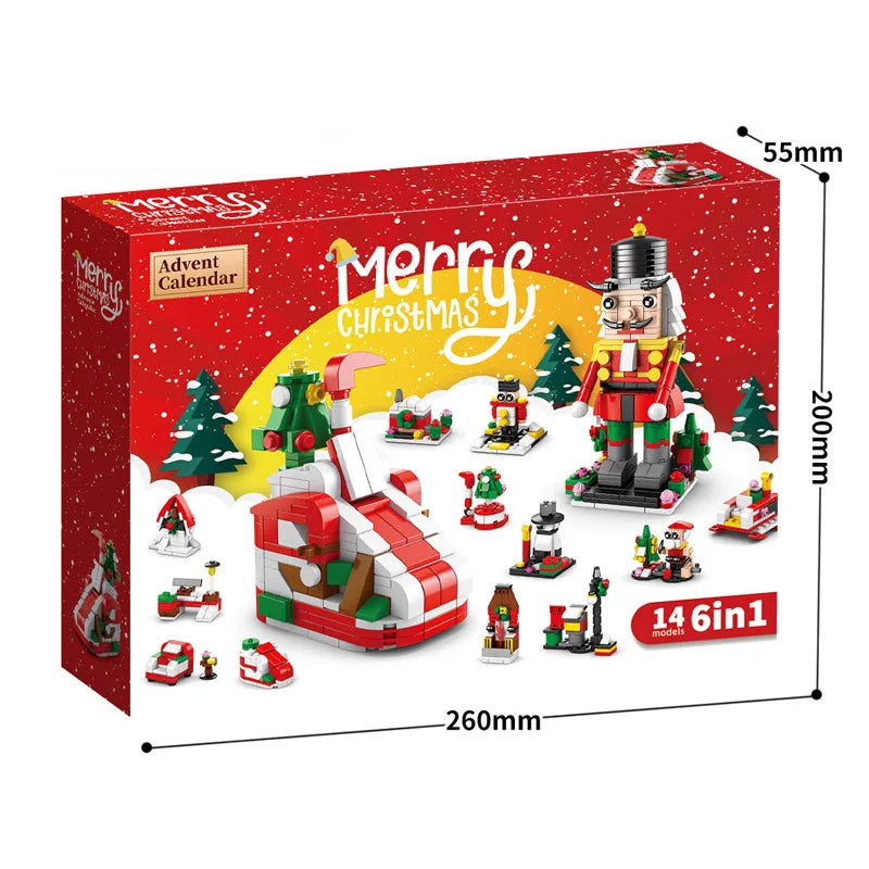 Christmas Building Blocks Advent Calendar DIY Kit Kids - Tophatter Daily Deals