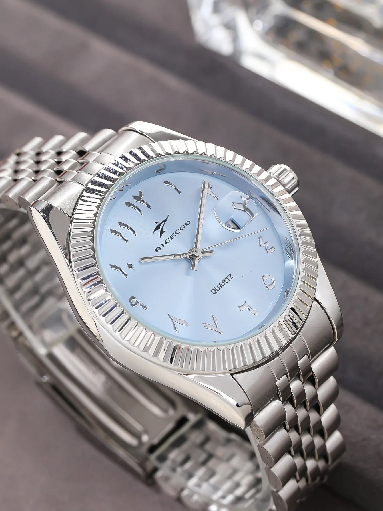 Men's Stainless Steel Date Watch Casual Business Style - Tophatter Daily Deals
