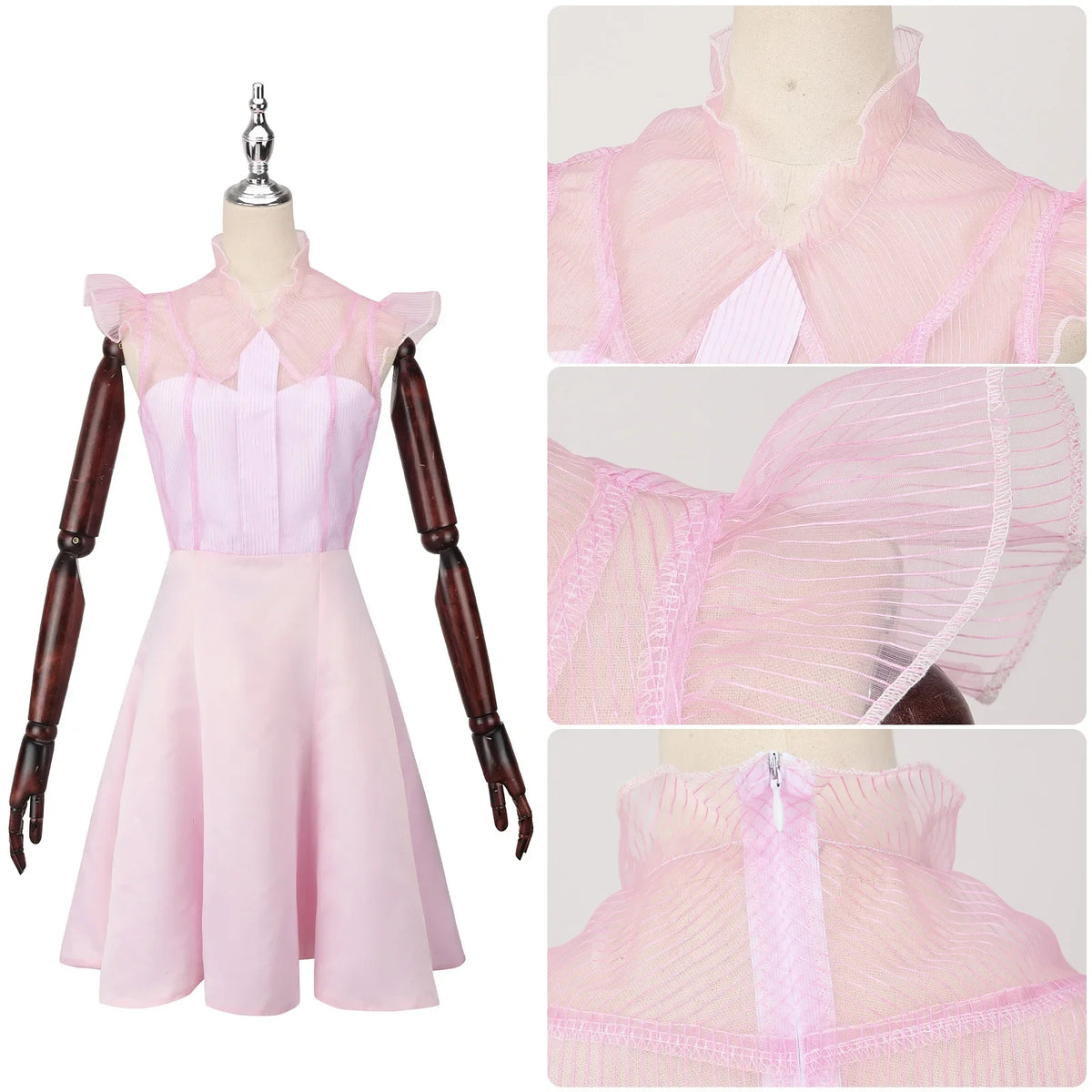 Glinda Witch Pink Cosplay Dress Halloween Party 2025 - Tophatter Daily Deals