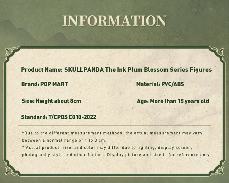 Genuine Pop Mart Skullpanda The Ink Plum Blossom Series Blind Box Mythical - Tophatter Daily Deals