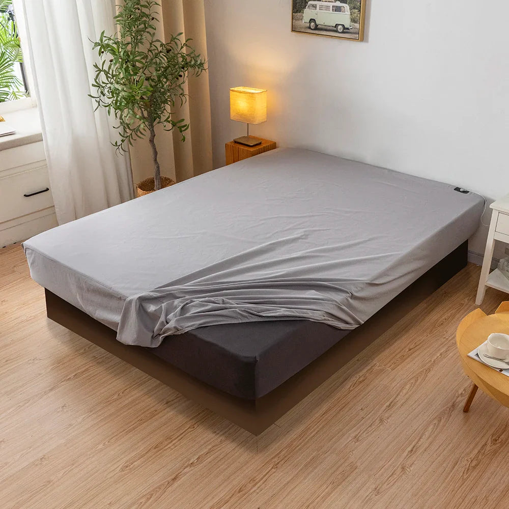 Earthing Grounding Fitted Sheet Cotton Silver Plug Included - Tophatter Daily Deals